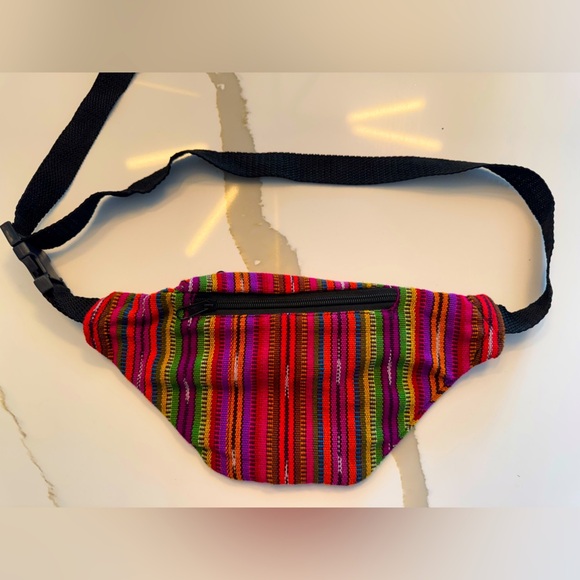 Colorful Striped Fanny Pack - Picture 3 of 4